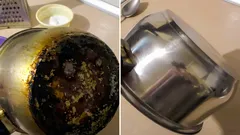 Svart beläggning på kastrullen lossnar på fem minuter – den här enkla metoden överraskar med resultatet