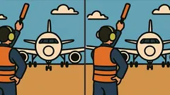 Hjärngympa: Kan du hitta 3 skillnader i bilden på ett flygplan på 45 sekunder?