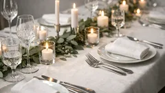 Pärlvitt är nyårstrenden 2026 – så dukar du elegant utan guld