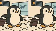 Hjärngympa: Kan du hitta 3 skillnader i bilden med pingvinen på 61 sekunder?