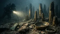 Undervattensarkeologer hittar bronsåldersby i Lago di Mezzano – över 600 pålar kartlagda